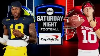 ABC Saturday Night Football intro | 15 Michigan @ 18 Oklahoma | 9/6/2025