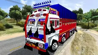🚛 Heavy Load Ashok Leyland 14 Chakka ✅ | Indian Truck Driving 🛣️ | BUSSID