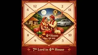 7th Lord in 4th House | Marriage, Spouse & Home Life Explained | All Ascendants