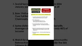 USA Social Security 2026 Update : USA Retirement Update Today | USA Money