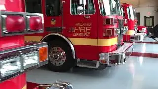BRIEF VIDEO OF BRAND NEW TRAVELERS REST FIRE DEPARTMENT STATION 1 & APPARATUS IN TRAVELERS REST, SC.