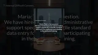 Office English #11-7 - Internal Difficult Conversation #understanding #conversation #work