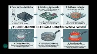 Circuito básico do fogão a indução.