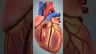 Heart Beating real motion and Blood flow under heart 3d animation #shorts