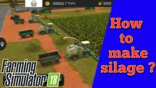 How to Make silage in Farming Simulator 18 l Grass Cutting l Big X 1100 korne in fs 18 #FSGamingYT