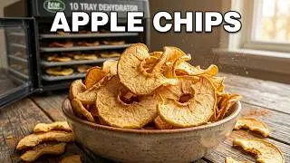 How to make dried Apple Chips - Lem 10 Tray Dehydrator dehydrate Apples