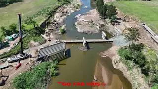 Melville Ford Bridge NSW Flood Damage to be replaced again 21 10 25 DRONE this the 4 of 5 Bridge lol