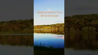 Relaxing Scenery from Binaural Escape #lake #nature #sunset #fallfoliage #ohiodnr #beautifulscenery