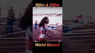 100m & 200m World Record Women. Florence Griffith Joyner the Fastest Woman #flojo.