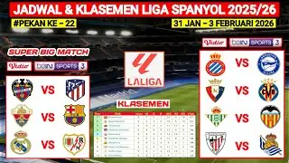La Liga Matchday 22 Schedule - Real Madrid vs. Vallecano - Levante vs. Barcelona | La Liga 2025/26
