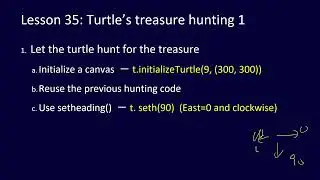 Python Challenge for ALL, Lesson 35: Turtle&rsquo;s treasure hunting 1
