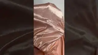Slippery glossy stretch satin vintage panties. Lovely peach color