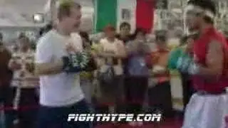 MANNY PACQUIAO OPEN MEDIA WORKOUT PT. 1