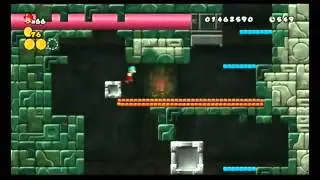 [New Super Mario Bros. Wii] WORLD 4-Tower Normal Exit Walkthrough (All Star coins)