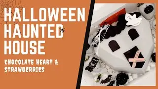 HALLOWEEN STRAWBERRIES, SPOOKY STRAWBERRIES,  HALLOWEEN BREAKABLE CHOCOLATE HEART, SMASH HEART