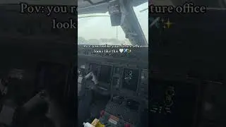 Best office ever ✈️🤍🥹🙏 #aviation #cockpit #pilot #fyp #goviral
