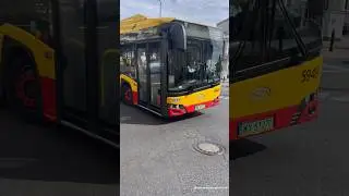 Warsaw Poland Electric Accordion Bus in Śr&oacute;dmieście Central District