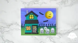 Lawn Fawn - Halloween peek-a-boo card