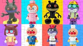 アンパンマンパズルで遊ぼう🌈へんしんアンパンマン・バイキンマン🌈おもちゃ アニメ 知育 幼児 赤ちゃん向け 幼児向け 教育 パズル