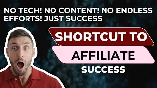 The Easiest Way to Start Affiliate Marketing Without TECH Content: Beginner Friendly Faceless System