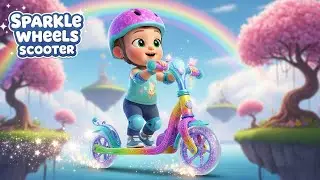 Sparkle Wheels Scooter ✨🛴🌟 | Kids Fantasy Song | Learn Colors on a Shiny Street Ride