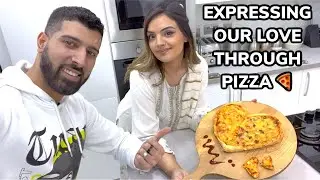 WE MAKE HEART PIZZAS FOR THE FIRST TIME | FULL RECIPE | ROMANTIC PIZZA