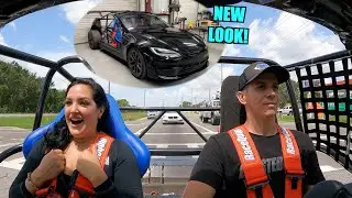 Мой тренер в спортзале отреагировал на мой Tesla Plaid Cyber ​​Kart!