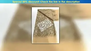 Unboxing African Sequins Lace Fabric Gold 2025 High Quality Beads French Nigerian Groom Lace Net Fa
