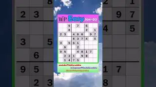 The Washington Post Daily #Sudoku 2026-01-03 Easy #puzzle #games #education #braingames