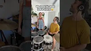 When drums lead to divorce #drums #drummers #dragonforce