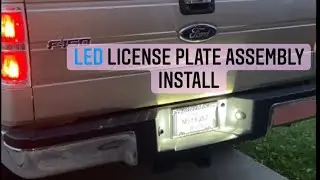 2010 Ford F-150 Installing LED license plate bulb assembles.