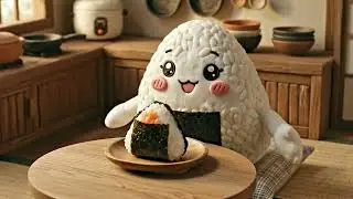 【ASMR】ぼくが…ぼくを作る？🍙 おにぎり君の不思議なクッキング＆もぐもぐタイム　Cannibalism?! Rice Ball Making a Rice Ball