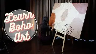 Boho Painting Tutorial l DIY boho painting for beginners l How to create a boho painting