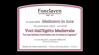 Medioevo in luce - Voci dall'Egitto medievale - prof Lorenzo Tabarrini
