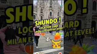 😱🌟💯 SHUNDO Milan background Eevee! City Safari Pok&eacute;mon GO! #pokemongoapp #shundo #eevee #pokemongo