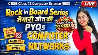 PYQs of  Computer Networks | CBSE Class 12 Computer Science | Rock in Board Series