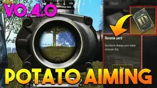 HOW TO CHANGE IN GAME NAME  + HOW POTATO AIMING WON THE GAME  (PUBG MOBILE GLOBAL)