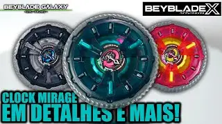 CLOCK MIRAGE em detalhes e MAIS novidades de Beyblade X da Hasbro