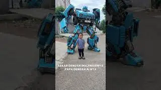 Askar dengan imajinasi, Papa dengan AI #aivideo #shorts #ytshorts