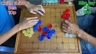 Cờ úp giang hồ CHIẾN THẦN BEN giao tranh BÀN TAY SẮT cờ tướng công viên