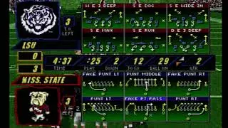 NCAA Football '98 (режим симуляции сезона &mdash; LSU Fighting Tigers против Mississippi State Bulldogs)