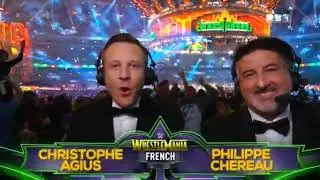 Christophe Agius et Philippe Ch&eacute;reau &agrave; Wrestlemania 34