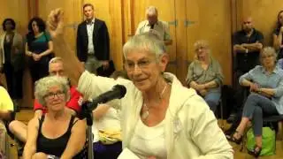 Carole Walker at West End Forum on the City's Draft Plan, Aug 28, 2013