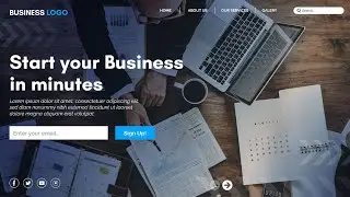 Modern Business Website Landing Page Design 🔥 HTML CSS Bootstrap | Responsive Website