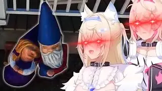 When The Twin Doggos FUWAMOCO Saw a Gnome