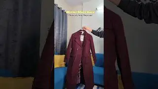 Pintresty long Coat | Overcoat Outfits | Myntra Overcoat #myntrafashion