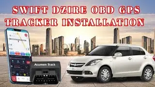 SWIFT DZIRE OBD GPS TRACKER INSTALLATION !  HOW TO INSTALL SUZUKI SWIFT GLX CVT OBD GPS TRACKER !