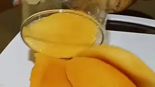 Let's Peel Mango Using Wine Glass😱 #fruits #cutting #satisfying
