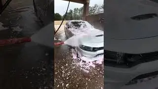 SCATPACK WASHED UNDER 1MINUTE🧼 #automobile #392gang #srt#satisfying  #scatpackchallenger #392club