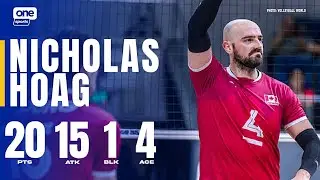 Nicholas Hoag STEERS Canada with 20 PTS vs. Libya | 2025 FIVB MEN'S  WORLD CHAMPIONSHIP | HIGHLIGHTS